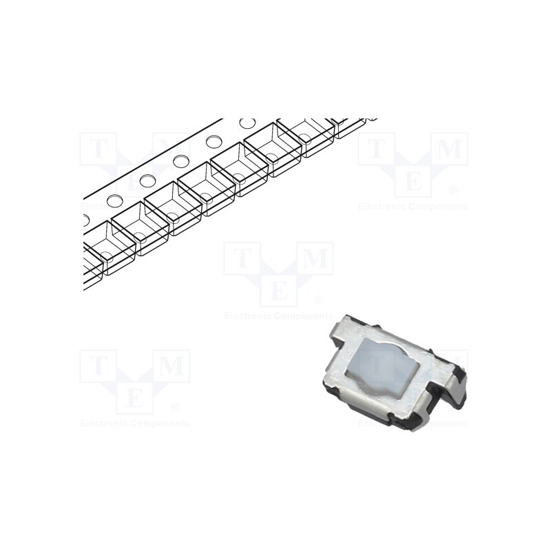 10 pcs : EVQP42B3M - Microswitch TACT, SPST, Pos: 2, 0.02A/12VDC, SMT, 6x3.5x3.5mm