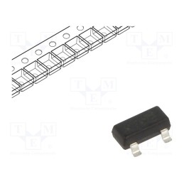 50 pcs : BAS70-7-F - Diode: Schottky rectifying, SMD, 70V, 70mA, SOT23,