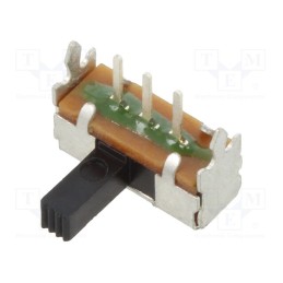10 pcs : EG1213 - Switch: slide, Pos: 2, SPDT, 0.2A/30VDC, ON-ON, THT, -10÷60°C, 30mΩ