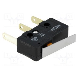 10 pcs : SS-5GLT - Microswitch SNAP ACTION, 5A/125VAC, with lever, SPDT, ON-(ON)