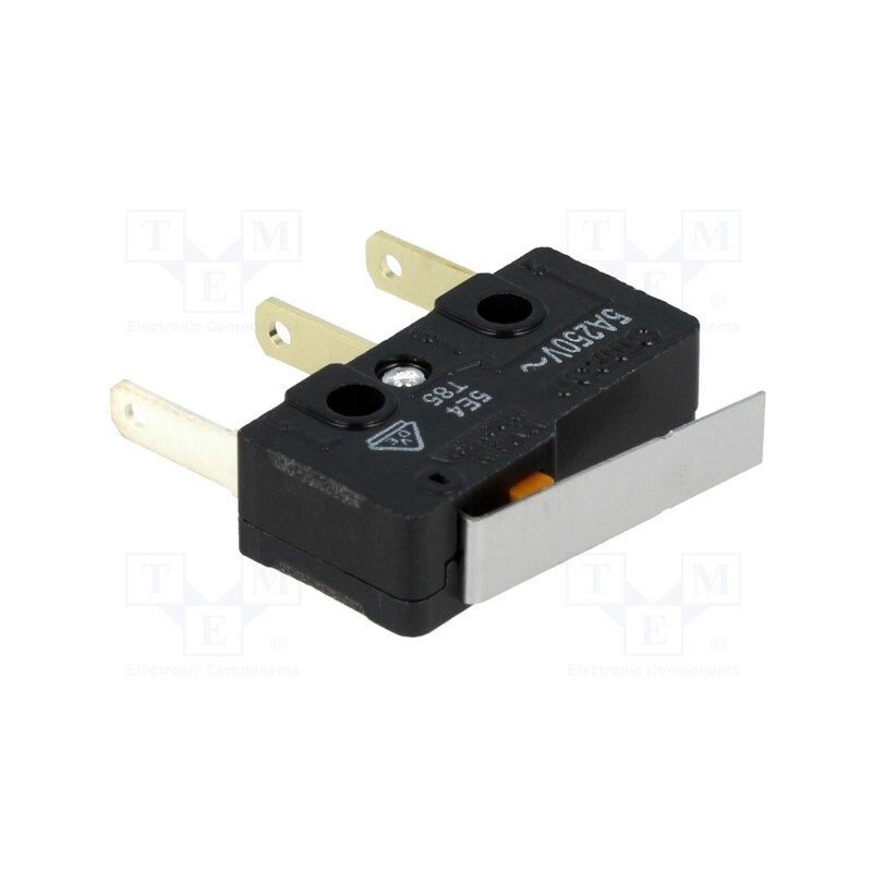 10 pcs : SS-5GLT - Microswitch SNAP ACTION, 5A/125VAC, with lever, SPDT, ON-(ON)