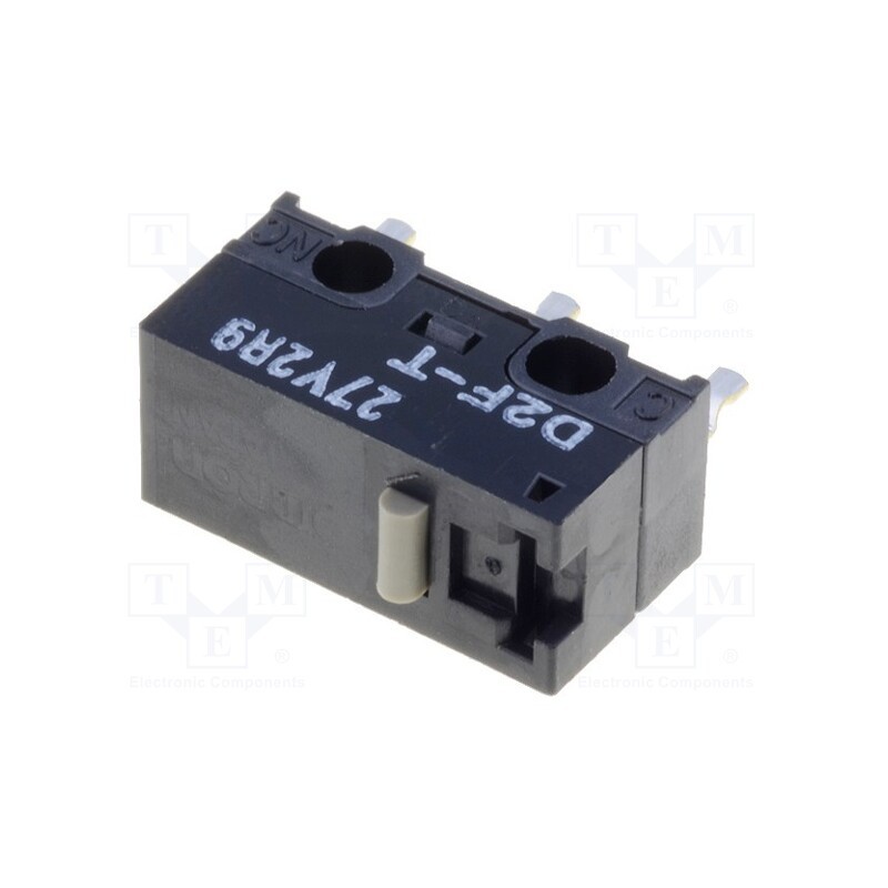 10 pcs : D2F-T - Microswitch SNAP ACTION, 3A/125VAC, 2A/30VDC, without lever