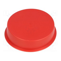 50 pcs : 14950 -AS - Plugs, Body: red, Out.diam: 94mm, H: 24mm, Mat: LDPE, push-in, SafeCAP