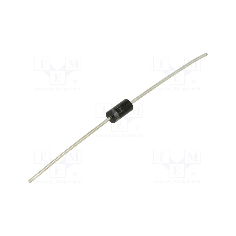 50 pcs : HER206 - Diode: rectifying, THT, 600V, 2A, , Ifsm: 60A, DO15, 100ns