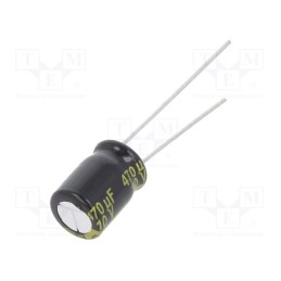 10 pcs : EEUFM1A471 - Capacitor: electrolytic, low ESR, THT, 470uF, 10VDC, Ø8x11.5mm
