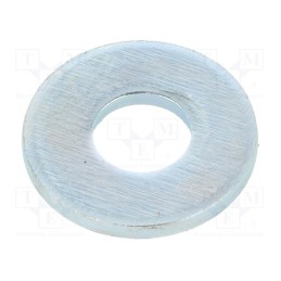 500 pcs : 1271091 - Washer, round, M6, D16mm, h1.6mm, steel, Plating: zinc, BN 737