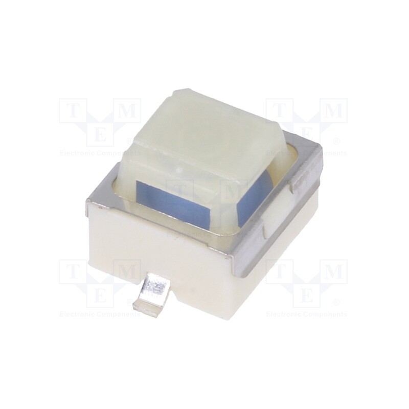 10 pcs : SKPGABE010 - Microswitch TACT, SPST, Pos: 2, 0.05A/12VDC, SMT, 2.9N, 5mm, square