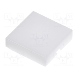 10 pcs : AT4073B - Cap, UB series, 12x12x3mm, white, UB