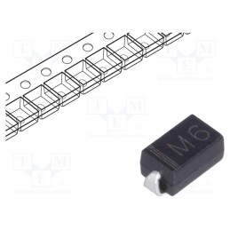 50 pcs : M6 - Diode: rectifying, SMD, 1kV, 1A, SMA, Ufmax: 1.1V, Ifsm: 30A