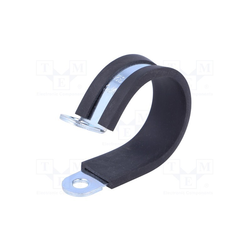 10 pcs : LKD13215 - Fixing clamp, ØBundle : 32mm, W: 15mm, steel, Cover material: EPDM