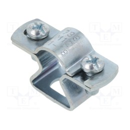 10 pcs : ASL 733 14 G - T-bolt clamp, W: 39mm, Clamping: 11÷13mm, steel, Plating: zinc