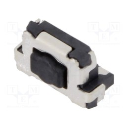 10 pcs : TL4100AF120QG - Microswitch TACT, SPST, Pos: 2, 0.05A/12VDC, SMD, none, 1.18N, black