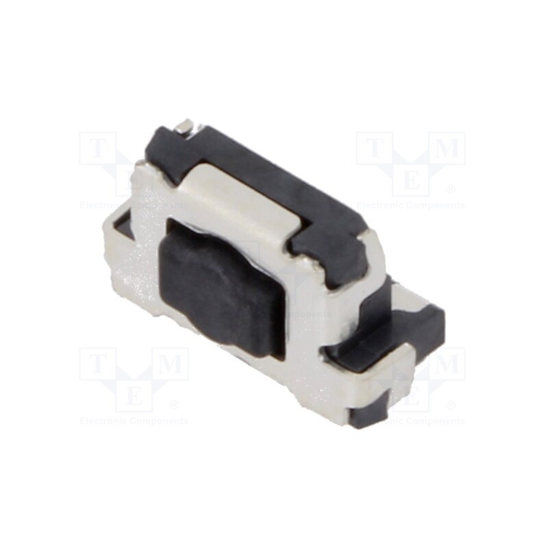 10 pcs : TL4100AF120QG - Microswitch TACT, SPST, Pos: 2, 0.05A/12VDC, SMD, none, 1.18N, black