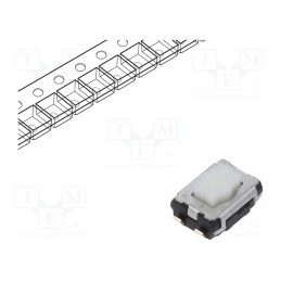 10 pcs : EVQP2P02W - Microswitch TACT, SPST, Pos: 2, 0.02A/15VDC, SMD, none, OFF-(ON)