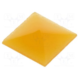 10 pcs : AT4075D - Cap, UB series, 10.35x10.35x0.5mm, amber, UB