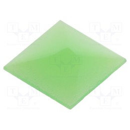 10 pcs : AT4075F - Cap, UB series, 10.35x10.35x0.5mm, green, UB