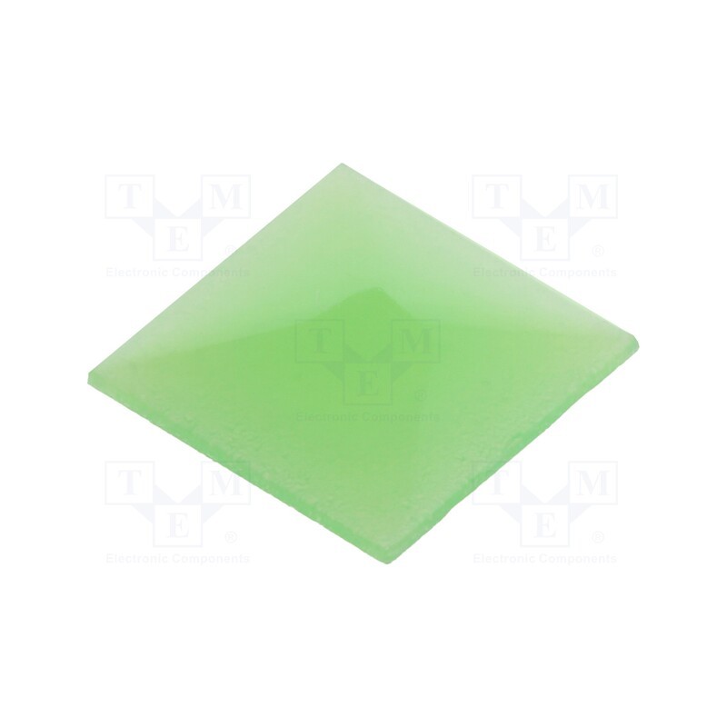 10 pcs : AT4075F - Cap, UB series, 10.35x10.35x0.5mm, green, UB