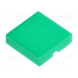 10 pcs : AT4073F - Cap, UB series, 12x12x3mm, green, UB