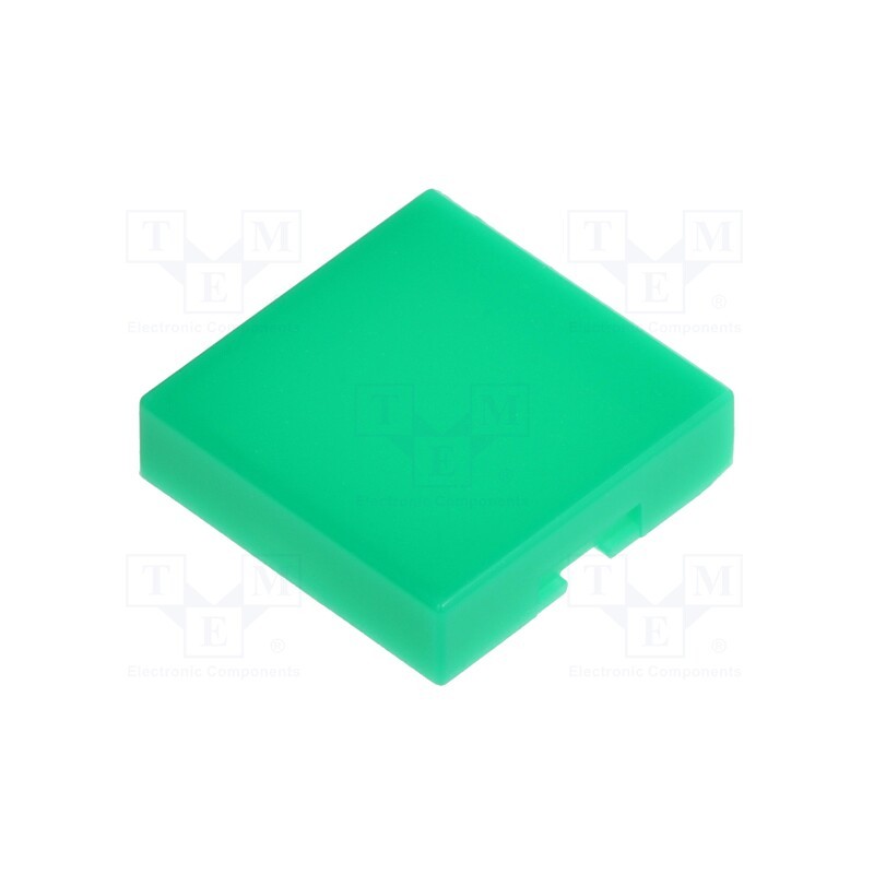 10 pcs : AT4073F - Cap, UB series, 12x12x3mm, green, UB