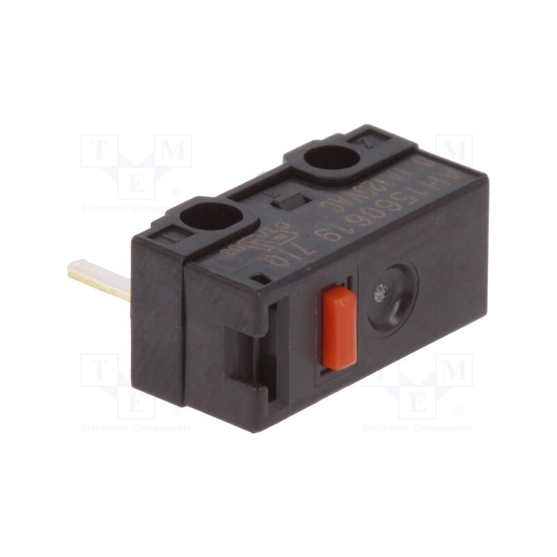 10 pcs : AH1560619-A - Microswitch SNAP ACTION, 3A/125VAC, 2A/30VDC, without lever