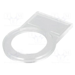 10 pcs : 9455020002 - Bezel, 22mm, har-port, -25÷70°C, Ø22.3mm, IP20, transparent
