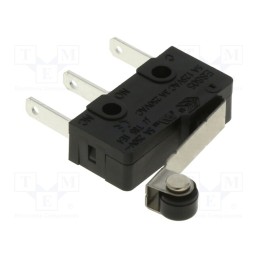 10 pcs : ESS0513310 - Microswitch SNAP ACTION, 3A/250VAC, with lever (with roller)