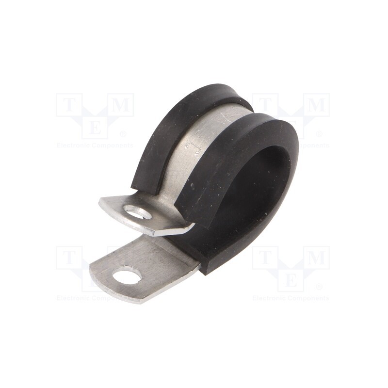 10 pcs : 211-15130 - Fixing clamp, ØBundle : 17.5mm, W: 12.7mm, aluminium