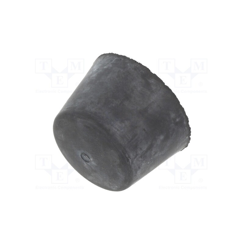 10 pcs : DVB.7-25-17-M6-40 - Vibroisolation foot, Ø: 25mm, Shore hardness: 40±5, 289N, 68N/mm