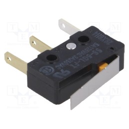 10 pcs : SS-5GL-FT - Microswitch SNAP ACTION, 5A/250VAC, with lever, SPDT, ON-(ON)