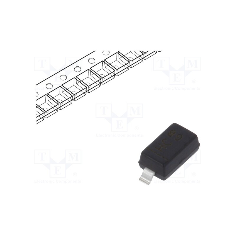 50 pcs : DDZ9684-7 - Diode: Zener, 0.5W, 3.3V, SMD, , SOD123, single diode