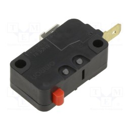 10 pcs : D3V162C25 - Microswitch SNAP ACTION, 16A/250VAC, without lever, SPST-NC