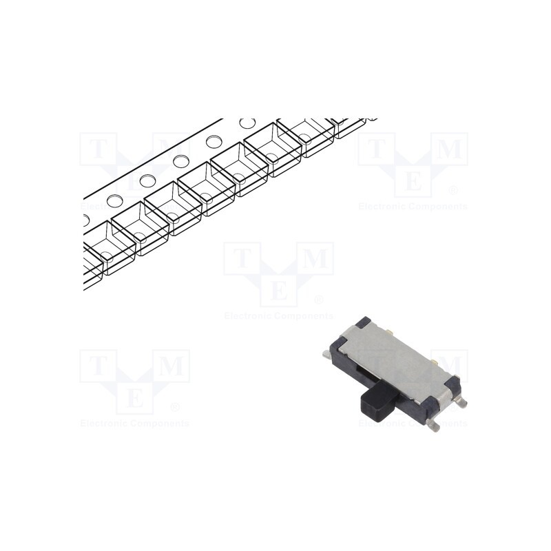 10 pcs : EG1215AA - Switch: slide, Pos: 2, SPDT, 0.025A/24VDC, ON-ON, SMT, -20÷70°C, 70mΩ