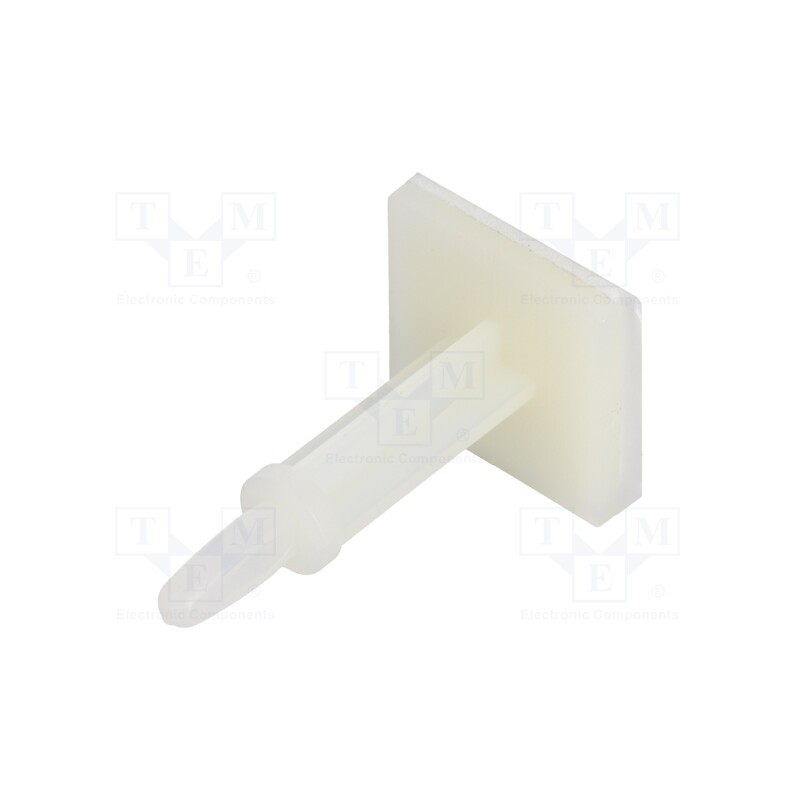 50 pcs : 8GB07V41007 - PCB distance, polyamide, L: 22.2mm, self-adhesive,snap fastener