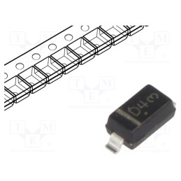 50 pcs : MMSZ5229BT1G - Diode: Zener, 0.5W, 4.3V, SMD, , SOD123, single diode