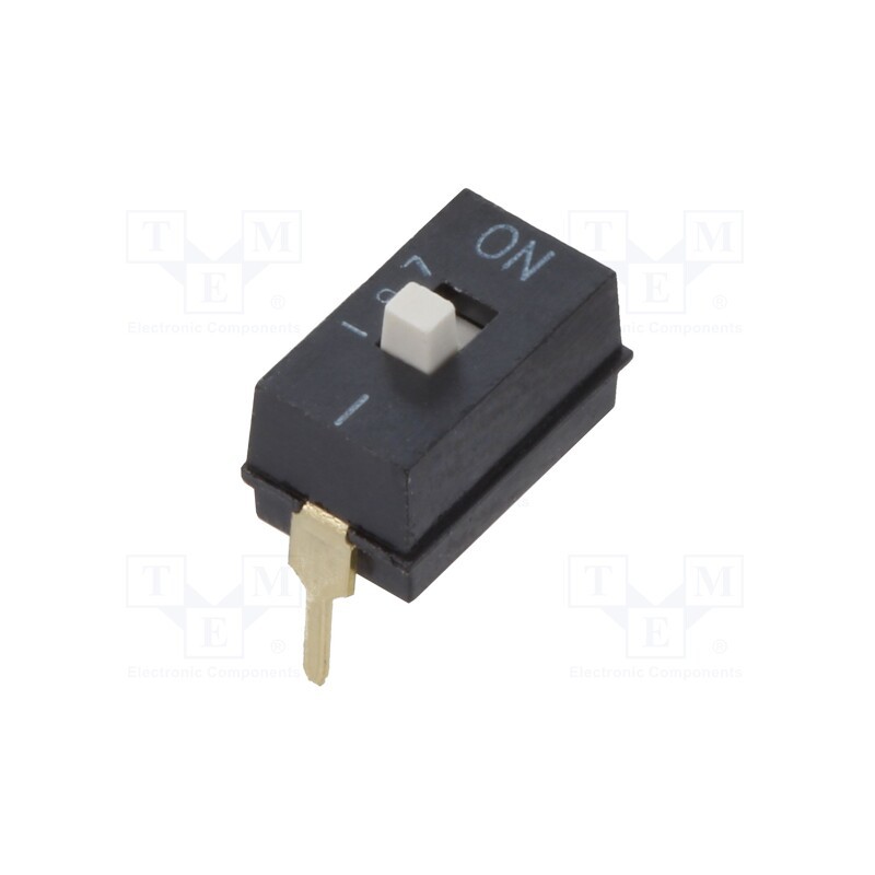 10 pcs : A6TN1104 - Switch: DIP-SWITCH, Poles number: 1, ON-OFF, 0.025A/24VDC, Pos: 2
