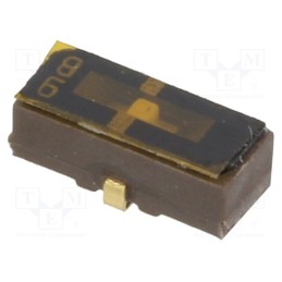 10 pcs : CJS-1201A - Switch: slide, Pos: 3, SPDT, 0.1A/6VDC, ON-OFF-ON, SMT, Leads: curved