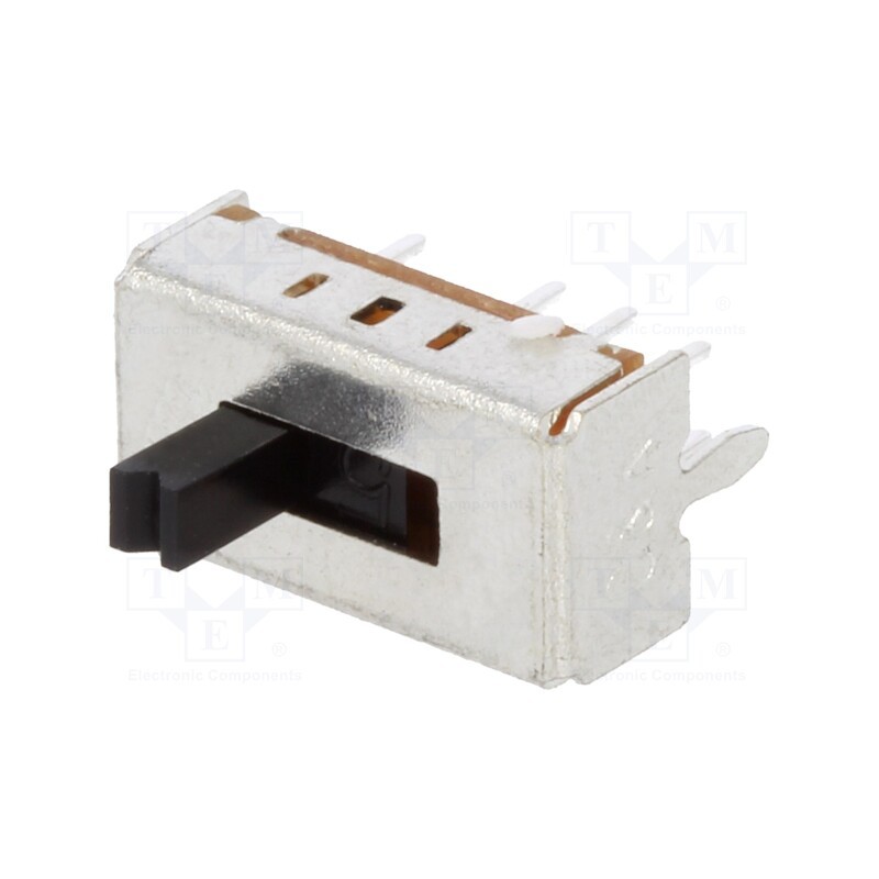 10 pcs : OS203011MS1QP1 - Switch: slide, Pos: 3, DP3T, 0.1A/12VDC, ON-ON-ON, THT, -30÷70°C