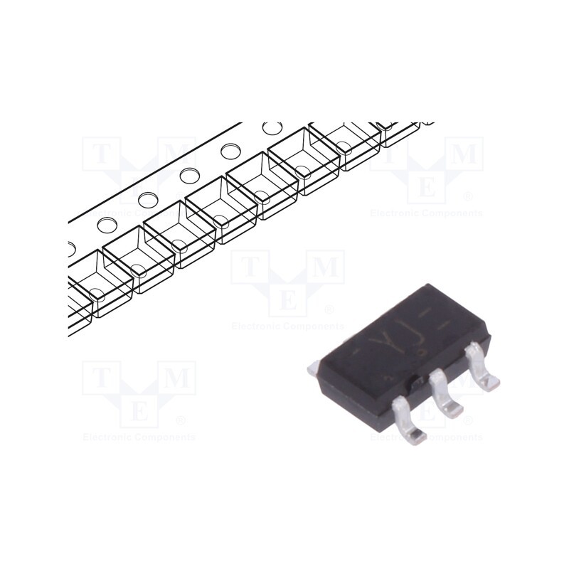 10 pcs : 74LVC1G3157GV,125 - IC: digital, demultiplexer,multiplexer, Ch: 2, CMOS,TTL, SMD, SC74A