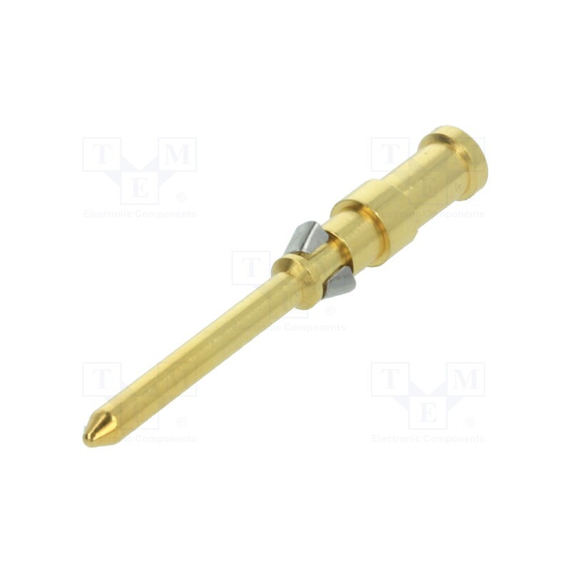 10 pcs : 9152006125 - Contact, male, copper alloy, gold-plated, 0.75mm2, 18AWG, crimped