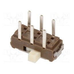 10 pcs : SSSS223200 - Switch: slide, Pos: 2, DPDT, 0.3A/6VDC, ON-ON, THT, Leads: for PCB