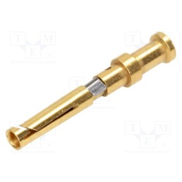 10 pcs : 9152006222 - Contact, female, copper alloy, gold-plated, 1mm2, 18AWG, crimped