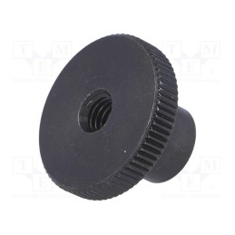 10 pcs : DIN 466-M6 - Knob, Ø: 24mm, Int.thread: M6, H: 15mm, steel, DIN 466, knurled