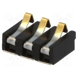 10 pcs : 9155003201006 - Connector: battery, ways: 3, gold-plated, 2.5mm