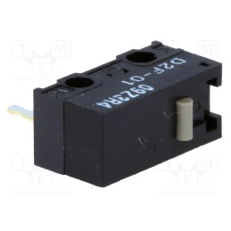 10 pcs : D2F211 - Microswitch SNAP ACTION, 0.1A/30VDC, without lever, SPDT, Pos: 2
