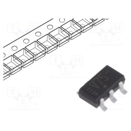 10 pcs : 74LVC1G175GV,125 - IC: digital, D flip-flop,resettable, Ch: 1, CMOS,TTL, Mini Logic