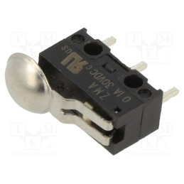 10 pcs : ZMA00A080S06PC - Microswitch SNAP ACTION, 0.1A/125VAC, 0.1A/60VDC, SPDT, ON-(ON)