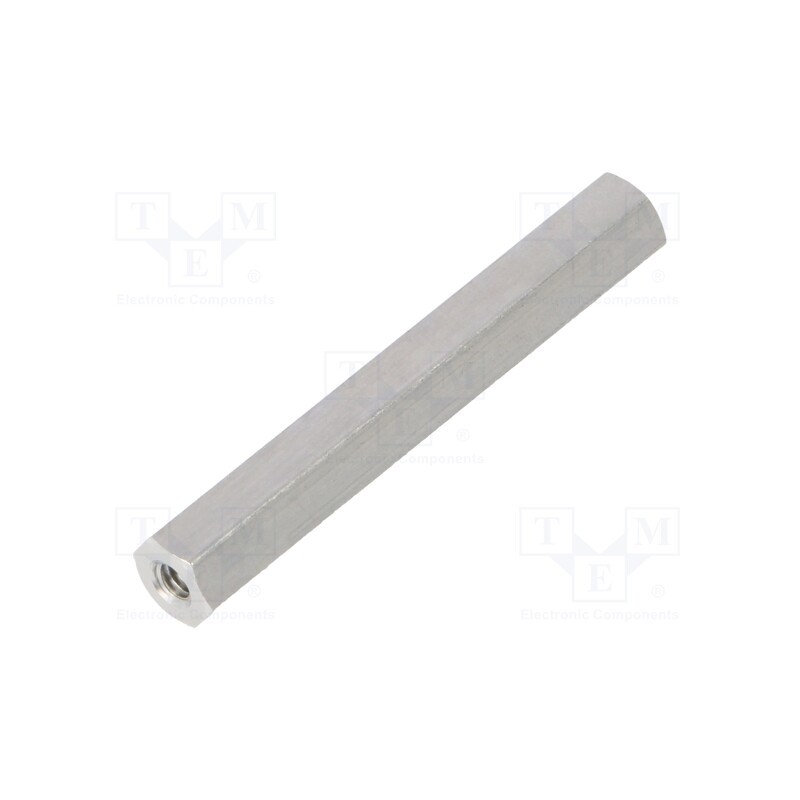 50 pcs : 132X35 - Screwed spacer sleeve, 35mm, Int.thread: M2,5, hexagonal