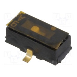 10 pcs : CAS-120B - Switch: slide, Pos: 2, SPDT, 0.1A/6VDC, ON-ON, SMT, Leads: straight