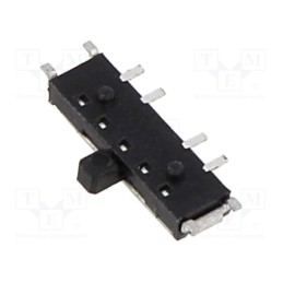 10 pcs : PCM13SMT-BULK - Switch: slide, Pos: 3, SP3T, 0.3A/6VDC, ON-ON-ON, SMT, Leads: for PCB