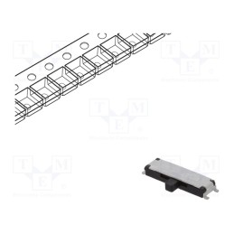 10 pcs : PCM13SMTR - Switch: slide, Pos: 3, SP3T, 0.3A/6VDC, ON-ON-ON, SMT, Leads: for PCB